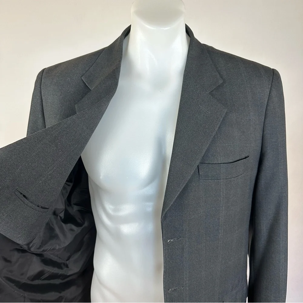 Nicholas Superfine Virgin Wool Classic Gray Men's Blazer